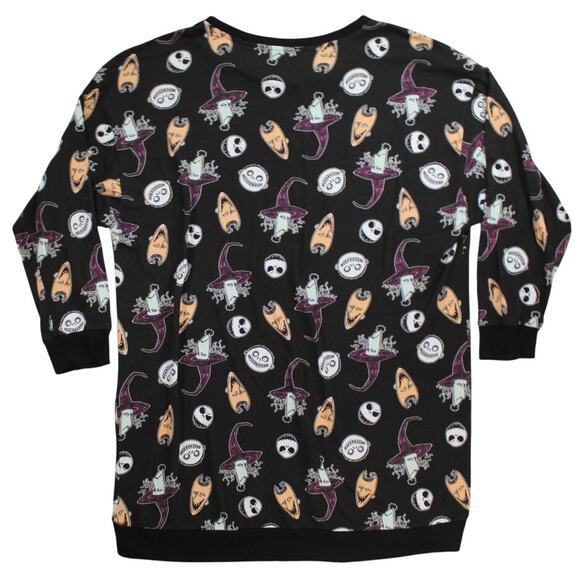 Disney Nightmare Before Christmas Sleep Shirt Tunic 2XL Lock Shock Barrel - Picture 2 of 11